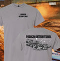 4 Wide Tee: Gildan Front and Back