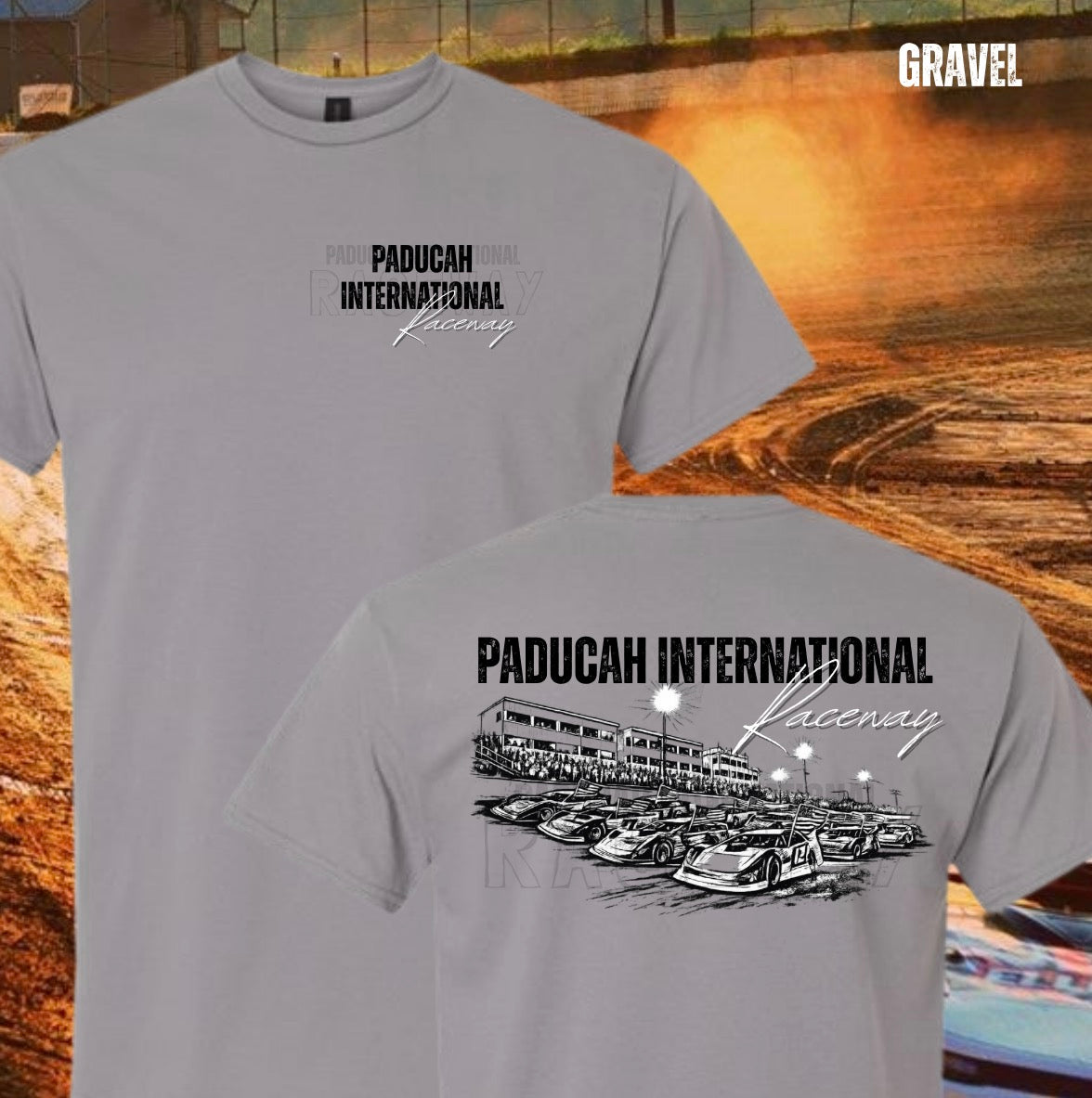 4 Wide Tee: Gildan Front and Back