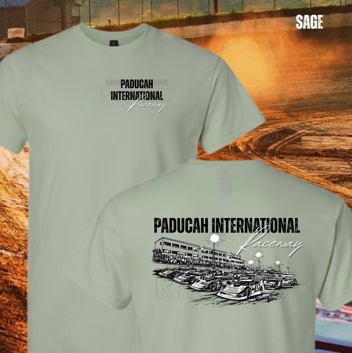 4 Wide Tee: Gildan Front and Back